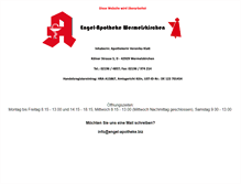 Tablet Screenshot of engel-apotheke-wermelskirchen.de